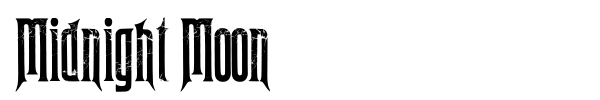 Midnight Moon font preview